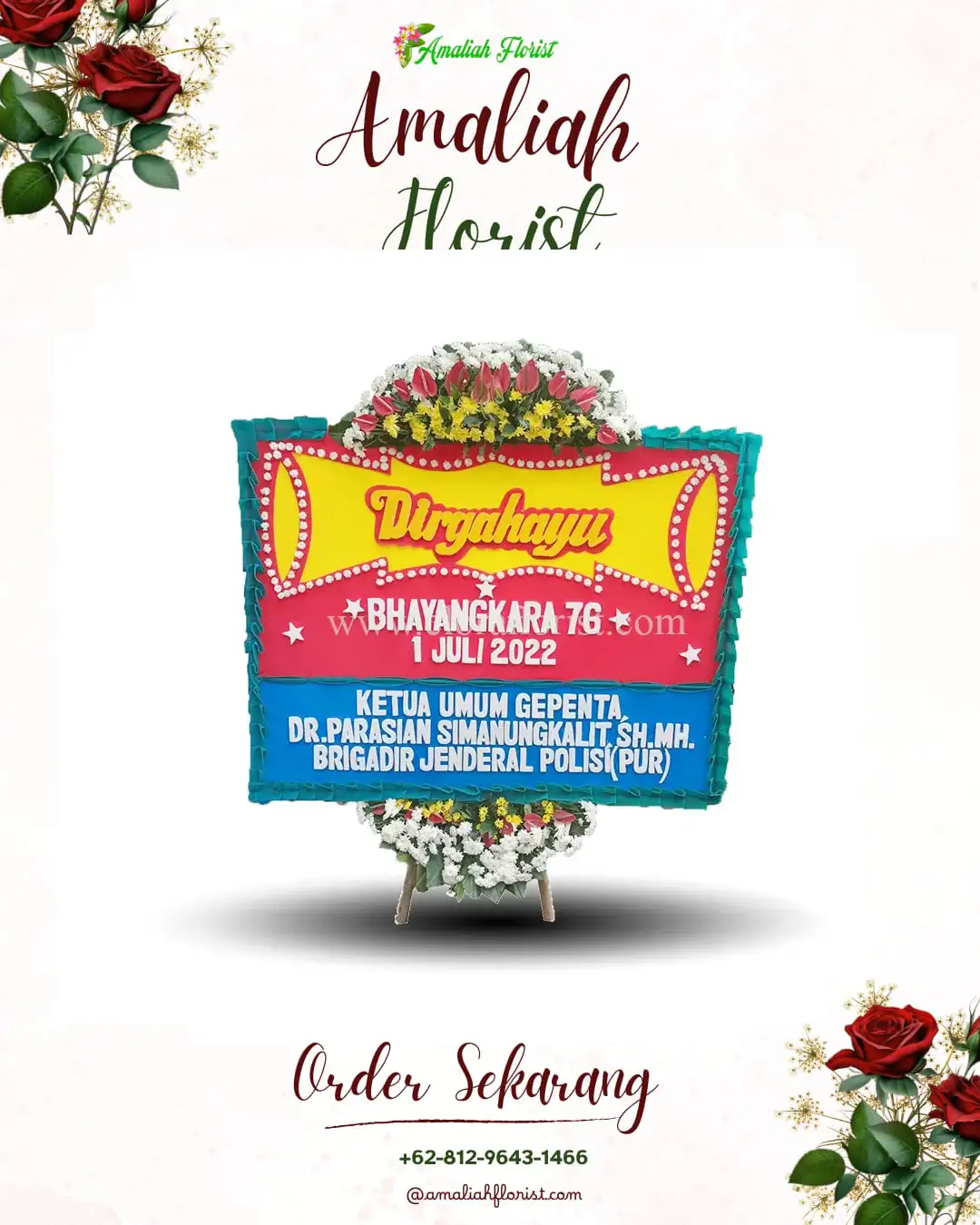 Papan Bunga HUT Ulang Tahun Jirak Jaya